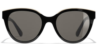 CHANEL CH 5414 women Black Cat Eye Sunglasses
