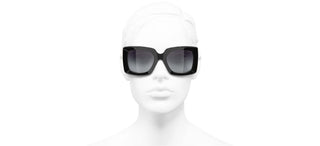 CHANEL CH 5435 women Black Rectangle Sunglasses