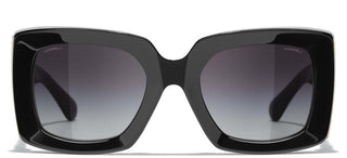 CHANEL CH 5435 women Black Rectangle Sunglasses