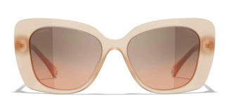 CHANEL CH 5504 women Brown Rectangle Sunglasses