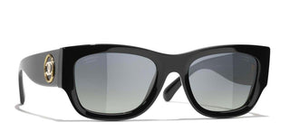 CHANEL CH 5507 women Black Rectangle Sunglasses