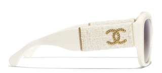 CHANEL CH 5512 women White Visor Sunglasses