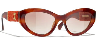 CHANEL CH 5513 women Brown Butterfly Sunglasses