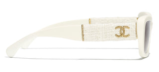 CHANEL CH 5514 women White Rectangle Sunglasses