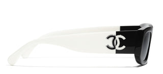 CHANEL CH 5525 women Black Rectangle Sunglasses