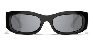 CHANEL CH 5525 women Black Rectangle Sunglasses
