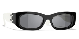 CHANEL CH 5525 women Black Rectangle Sunglasses