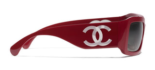 CHANEL CH 5526 women Red Rectangle Sunglasses