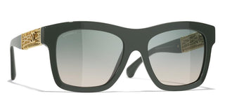 CHANEL CH 5533 women Green Squared Sunglasses