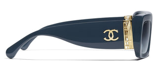 CHANEL CH 5534 women Blue Visor Sunglasses
