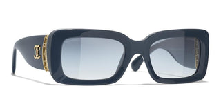 CHANEL CH 5534 women Blue Visor Sunglasses