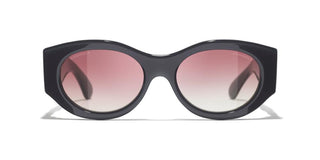CHANEL CH 5536Q women Grey Oval Sunglasses