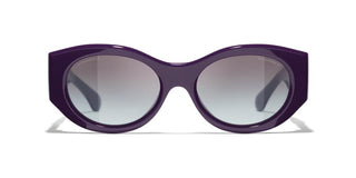 CHANEL CH 5536Q women Violet Oval Sunglasses