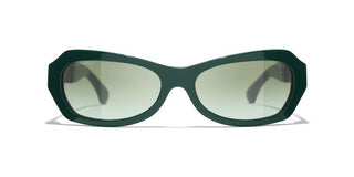 CHANEL CH 5537Q women Green Sunglasses