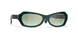 CHANEL CH 5537Q women Green Sunglasses