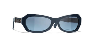 CHANEL CH 5537Q women Blue Sunglasses