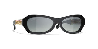 CHANEL CH 5537Q women Black Sunglasses