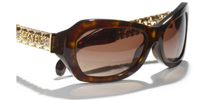 CHANEL CH 5537Q women Havana Sunglasses