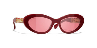 CHANEL CH 5538Q women Red Cat Eye Sunglasses