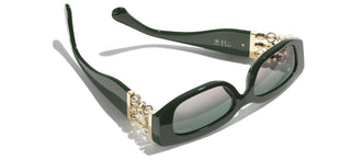 CHANEL CH 5544 women Green Rectangle Sunglasses