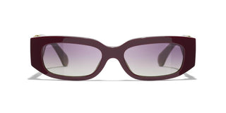 CHANEL CH 5544 women Red Rectangle Sunglasses