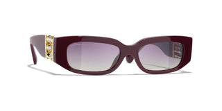 CHANEL CH 5544 women Red Rectangle Sunglasses