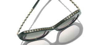 CHANEL CH 5547Q women Green Oval Sunglasses