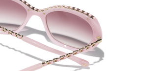 CHANEL CH 5547Q women Pink Oval Sunglasses
