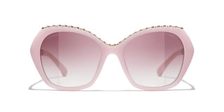 CHANEL CH 5547Q women Pink Oval Sunglasses