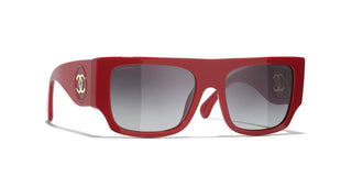 Chanel Ch 5549 Women Red Squared Sunglasses
