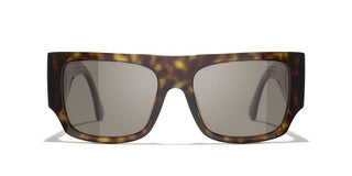 Chanel Ch 5549 Women Havana Squared Sunglasses