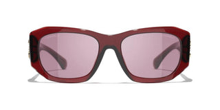 CHANEL CH 5554 women Red Squared Sunglasses