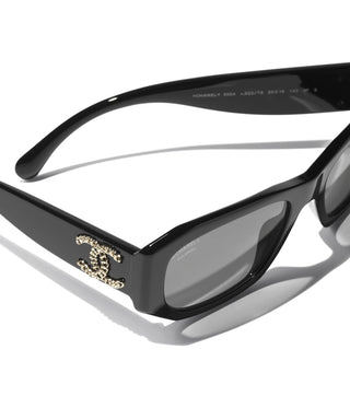 CHANEL CH 5554 women Black Squared Sunglasses