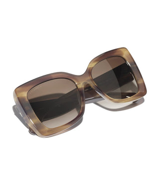 CHANEL CH 5555 women Brown Butterfly Sunglasses