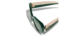 CHANEL CH 5562B women Green Oval Sunglasses