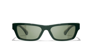 CHANEL CH 5564B women Green Rectangle Sunglasses