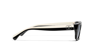 CHANEL CH 5564B women Black Rectangle Sunglasses