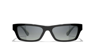 CHANEL CH 5564B women Black Rectangle Sunglasses