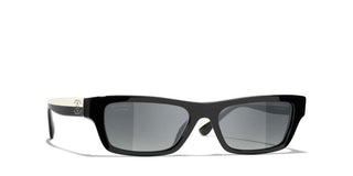CHANEL CH 5564B women Black Rectangle Sunglasses