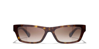 CHANEL CH 5564B women Havana Rectangle Sunglasses