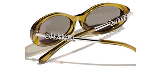 CHANEL CH 5565 women Green Oval Sunglasses