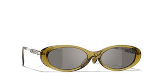 CHANEL CH 5565 women Green Oval Sunglasses