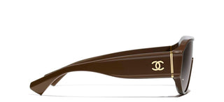 CHANEL CH 5568 women Brown Pilot Sunglasses