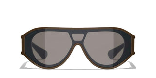 CHANEL CH 5568 women Brown Pilot Sunglasses