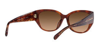 Coach CH 563 HC 8362U women Brown Geometric Sunglasses