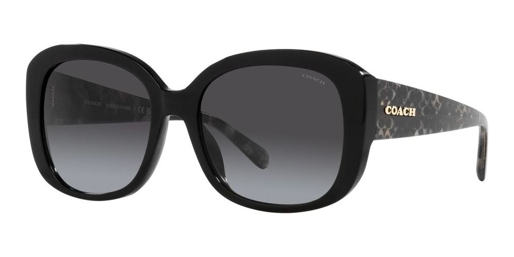 Coach Ch 564 Hc 8363u Women Black Geometric Sunglasses – Otticanet USA