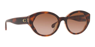 Coach CH 569 HC 8364U women Brown Geometric Sunglasses