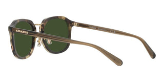 Coach CH 577 HC8366 men Green Geometric Sunglasses