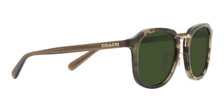 Coach CH 577 HC8366 men Green Geometric Sunglasses