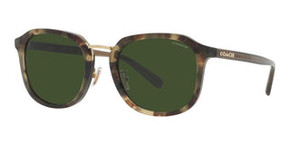 Coach CH 577 HC8366 men Green Geometric Sunglasses